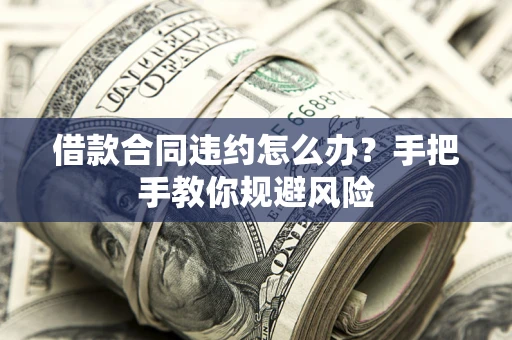 济南借款合同违约怎么办？手把手教你规避风险