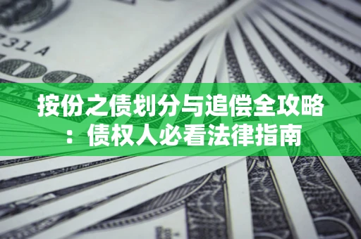 济南按份之债划分与追偿全攻略：债权人必看法律指南